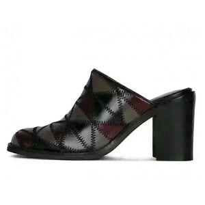 Jeffrey Campbell NEW In Box Size 8.5 Karma Mules Black Grey Multi